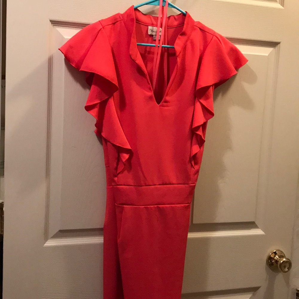 Olivia Matthews Coral/orange dress